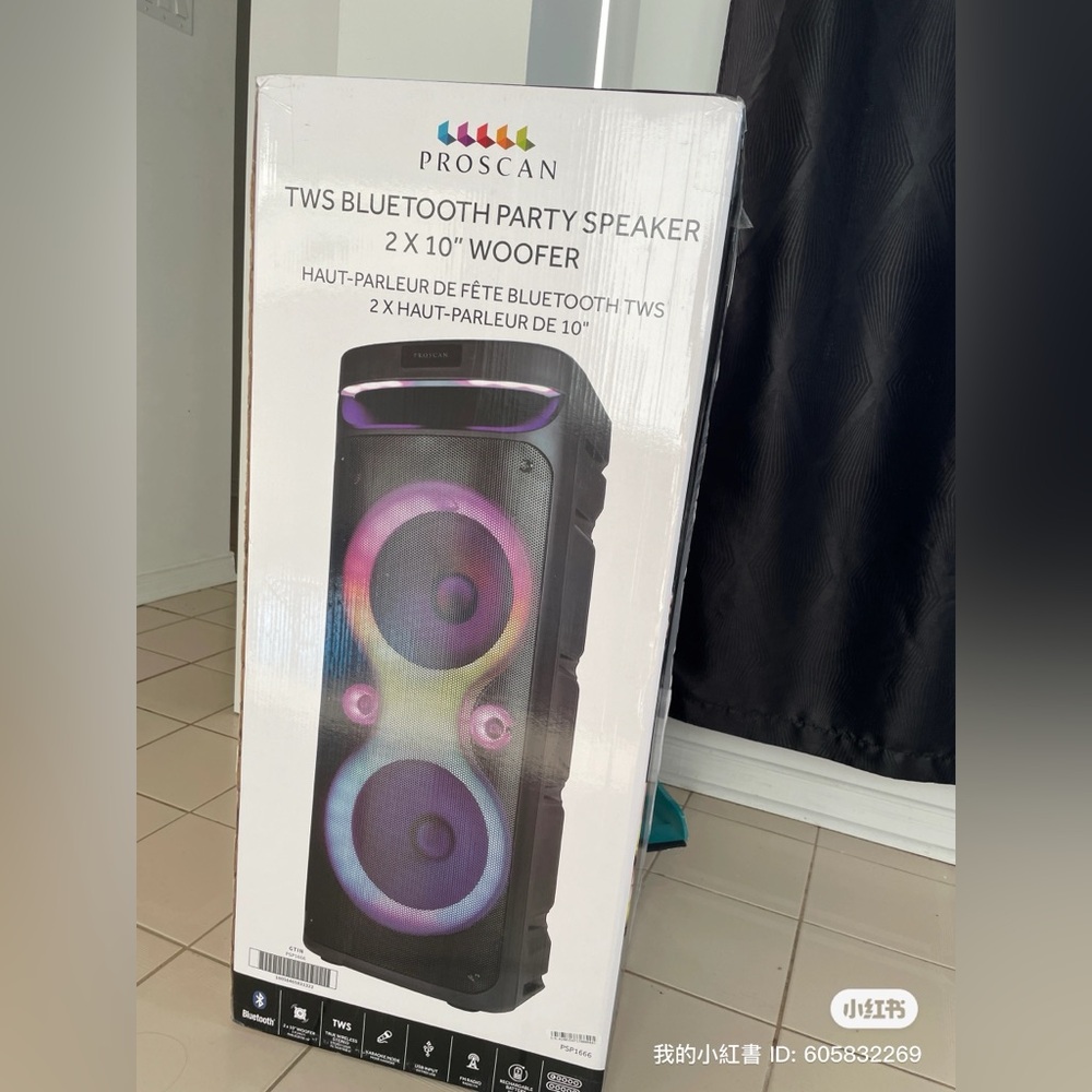 Brand New  TWS Bluetooth Party Speaker 2*10 woofer